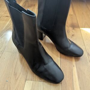 J. Crew Willa Black Heeled Boots